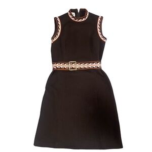 Verona Knits Vintage 60's/70's Dress Brown/Orange Midi Skirt